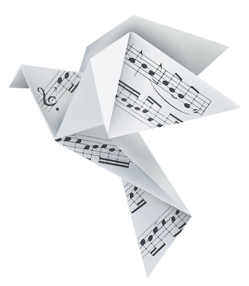 origami with music notation paper | learn the major scale