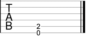 guitar tab how to read 2 notes at same time