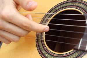 learn fingerstyle, beginner guitar course, section for the fingers